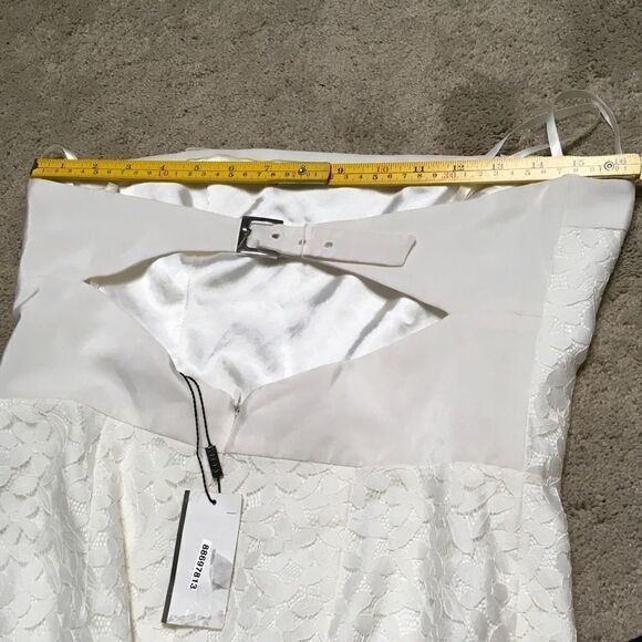 MILLY white lace strapless dress. NWT - Picture 12 of 14